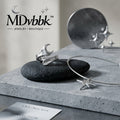 *MDvbbk Celestial Crescent Moon & Starburst Silver-Tone Jewelry Set*